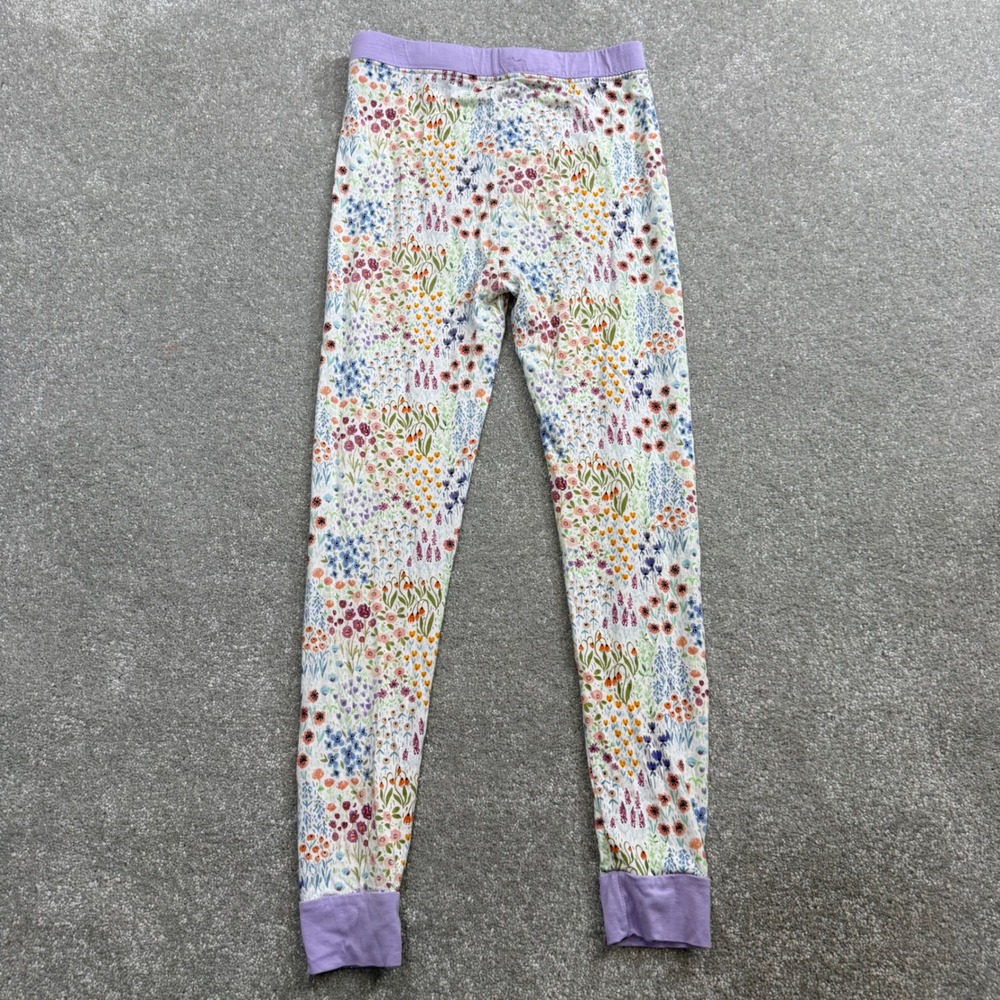 Little Sleepies Flower Fields Bamboo Pajama Set Purple Floral  Girls 7/8 Cottage - Picture 6 of 16